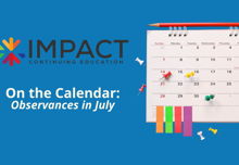 July Observances 2026 Impact CE