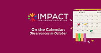A calendar with pins annotating dates of note.