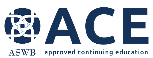 Logo: ASWB ACE approved continuing education